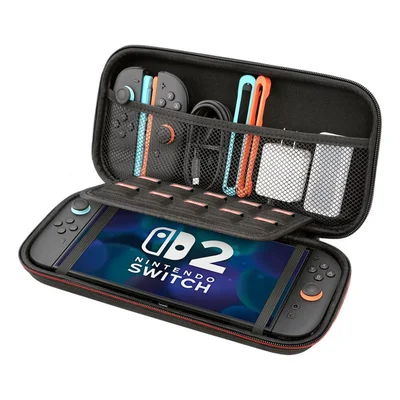 Kit Nintendo Switch 2 Case Protetora + Película De Vidro + Grips