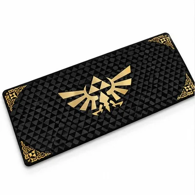 Mouse Pad Gamer The Legend Of Zelda Grande – Hylian Triforce, Impermeável E Superfície Lisa