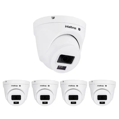 Kit 5 Câmeras Ip 2 Megapixels Full Hd 30m Poe Vipc 1230 D Intelbras