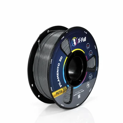Filamento 3d Petg Cinza Claro X-full Gs008 1kg 1,75mm