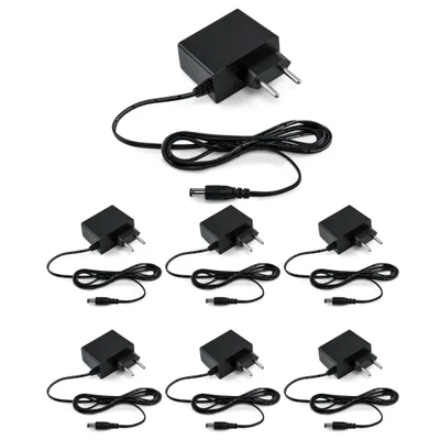 Kit 07 Fontes De Alimentação 12v 500ma Bivolt Ef 12 Seg Intelbras