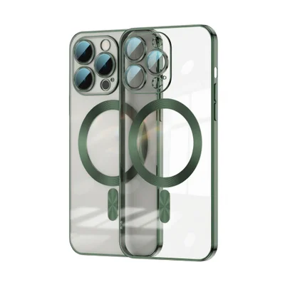 Bcshop | Capa Protetora para iPhone 14 Pro Compatível MagSafe e Proteção na Câmera - Cor: Verde