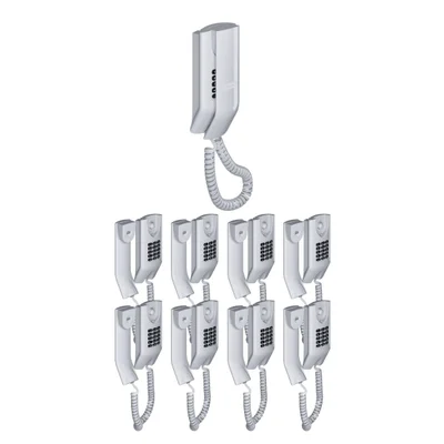 Kit 09 Telefones Com Fio Condominial Tdmi 300 Intelbras