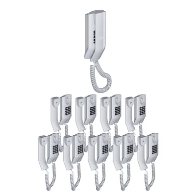 Kit 10 Telefones Com Fio Condominial Tdmi 300 Intelbras