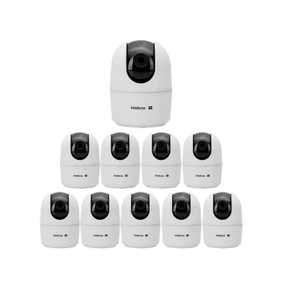 Kit 10 Câmeras Ip Wi-fi 4 Megas 10m Vipw 1410 Mini Intelbras