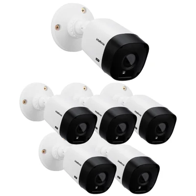 Kit 6 Câmeras Hdcvi Lite 1 Megapixel Hd 20m Vhl 1120 B Intelbras