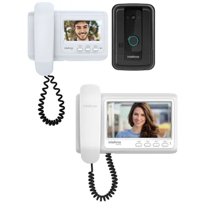 Kit Videoporteiro Residencial Ivr 4 + 1 Extensão De Vídeo Ivr 1070 In Intelbras