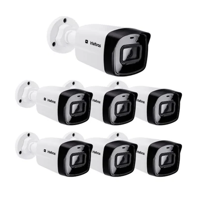 Kit 7 Câmeras Ip 4 Megapixels Full Hd 30m Poe Vipc 1430 B Intelbras