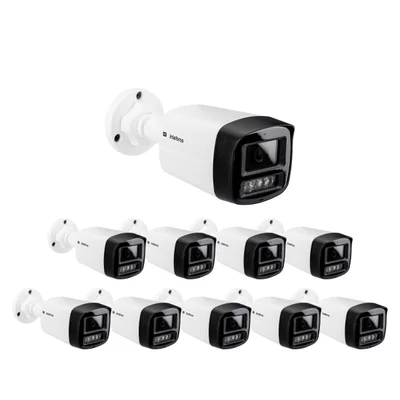 Kit 10 Câmeras Ip 4 Megapixels 30m Poe Full Color Vip 1430 Fc+ Intelbras