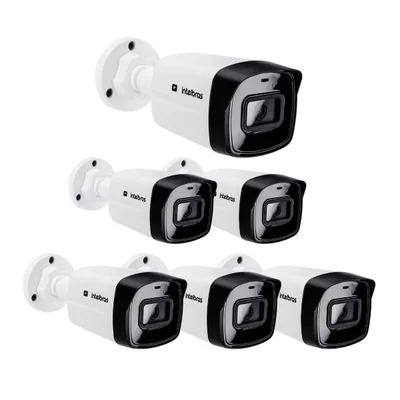 Kit 6 Câmeras Ip 4 Megapixels Full Hd 30m Poe Vipc 1430 B Intelbras