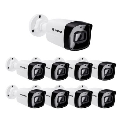 Kit 9 Câmeras Ip 4 Megapixels Full Hd 30m Poe Vipc 1430 B Intelbras