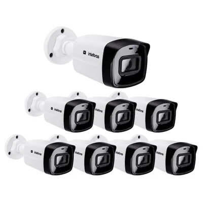 Kit 8 Câmeras Ip 4 Megapixels Full Hd 30m Poe Vipc 1430 B Intelbras
