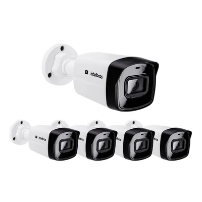 Kit 5 Câmeras Ip 4 Megapixels Full Hd 30m Poe Vipc 1430 B Intelbras