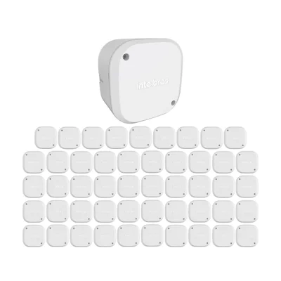 Kit 50 Caixas De Passagem Plástica Câmeras Bullet/dome Interno Vbox 1100 Intelbras