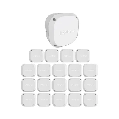 Kit 20 Caixas De Passagem Plástica Câmeras Bullet/dome Externo Vbox 1100 E Intelbras