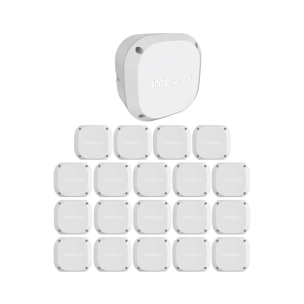Kit 20 Caixas De Passagem Plástica Câmeras Bullet/dome Externo Vbox 1100 E Intelbras