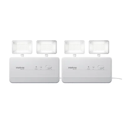 Kit 2 Blocos De Iluminação De Emergência 1200 Lúmens Bla 1202 Intelbras
