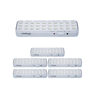 Kit 6 Luminárias De Emergência LED Autônoma Lde 30l Intelbras