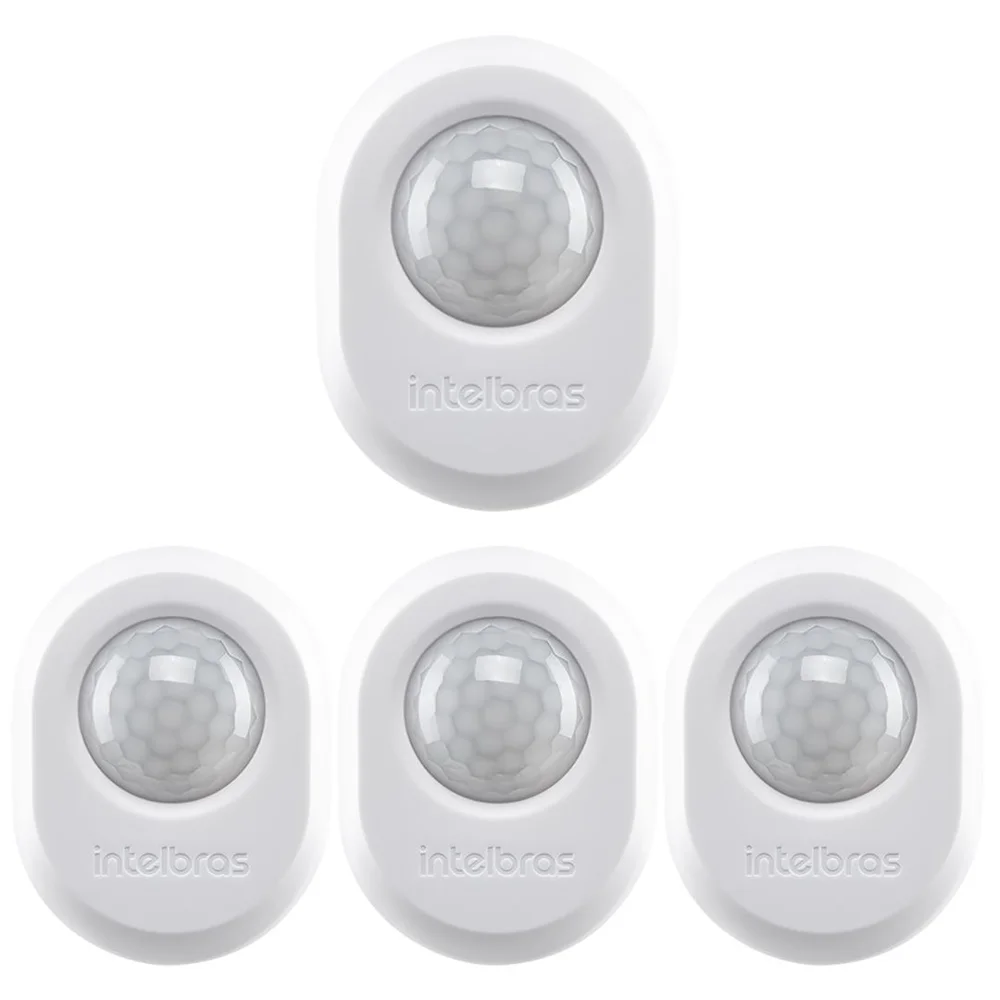 Kit 4 Sensor De Presença Para Iluminação 360° Espi 360 A Branco Intelbras