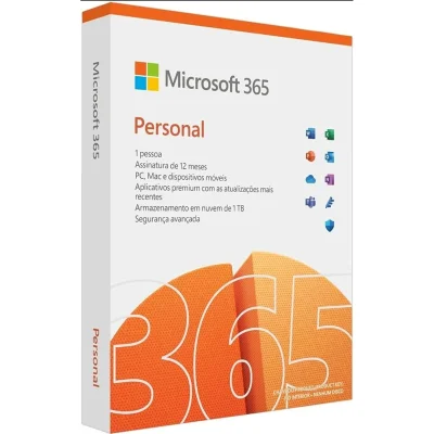 Microsoft Office 365 Personal, 1 Usuário Com 1TB Na Nuvem - Entrega Fisica