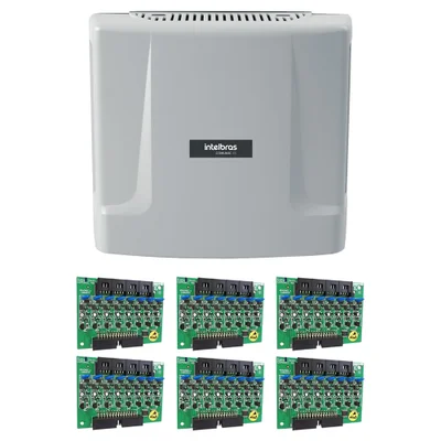 Kit Central De Portaria Condominial 48 Ramais Desbalanceada Comunic 48 - Intelbras