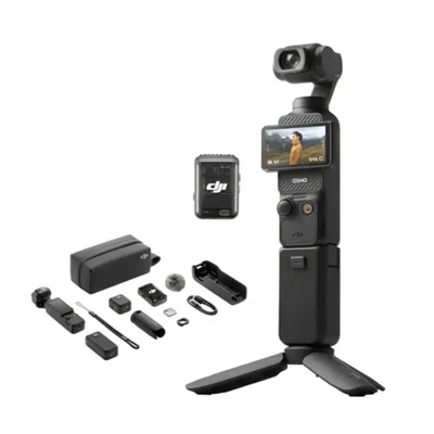 Dji Osmo Pocket 3 Creator Kit - Sensor 1" - Vídeo 4k/120fps - Gimbal 3 Eixos - Tela Giratória