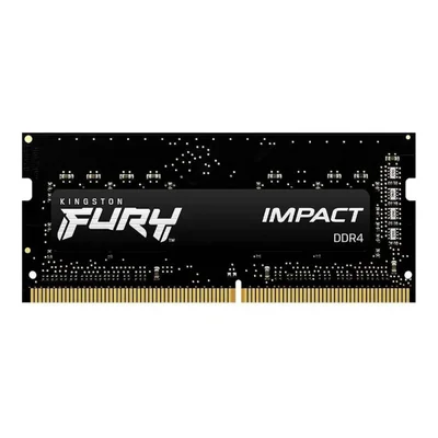 Kit 2 Memórias Notebook Kingston Fury Impact 16gb (32gb Total) Ddr4 3200mhz Cl20 Sodimm Preto - Kf432s20ib/16