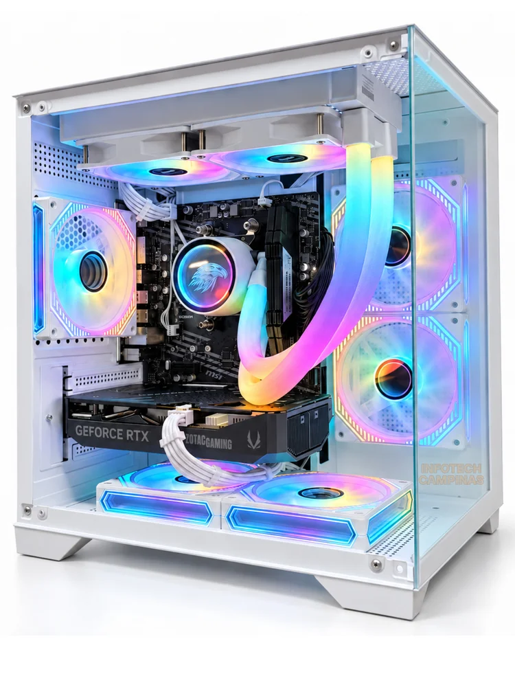 PC Gamer Aquario Intel Core i5 12600k | RTX 5060 8GB | 32gb Ram | SSD Nvme 1TB | Water Cooler 240mm | Win11 Pro