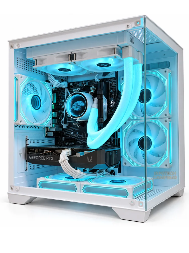 PC Gamer Aquario Intel Core i5 12600k | RTX 5060 8GB | 32gb Ram | SSD Nvme 1TB | Water Cooler 240mm | Win11 Pro - view 2