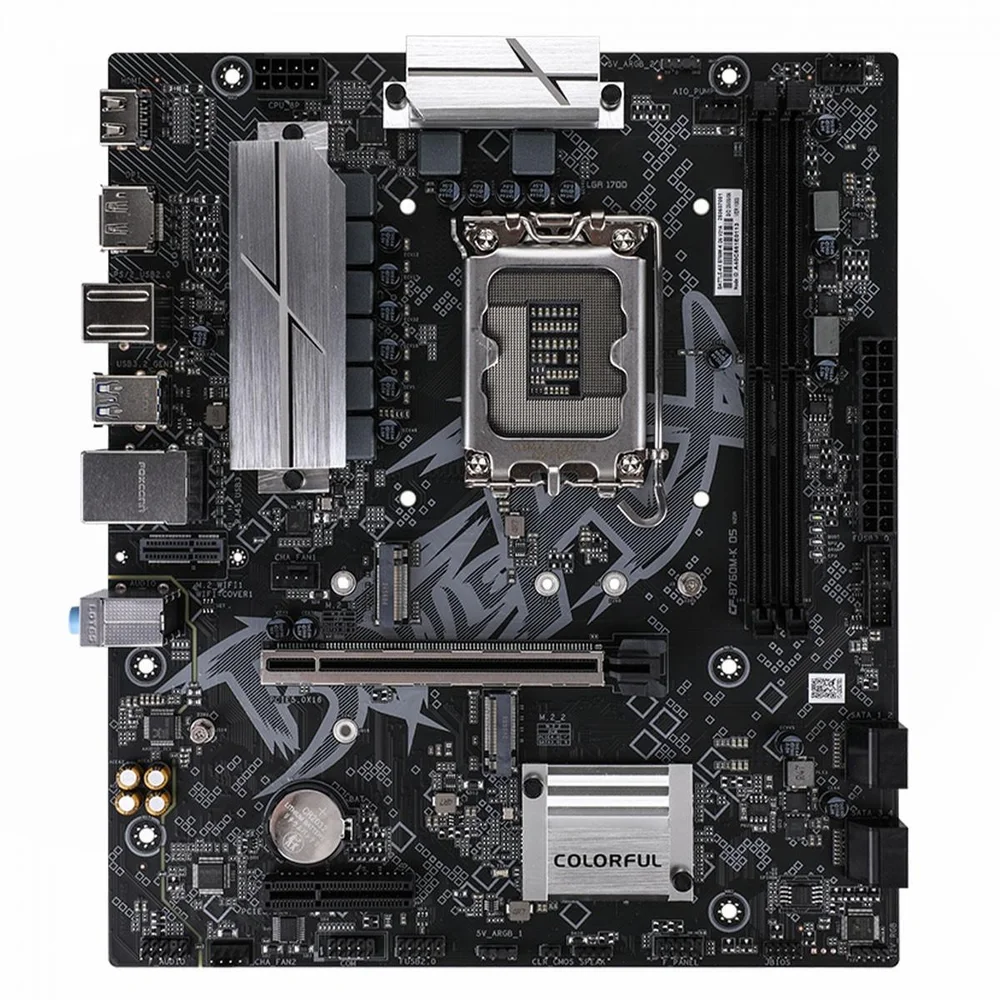 Placa Mãe Colorful Battle-ax B760m-k D5 V21a, Chipset B760, Intel LGA  1700, Matx, Ddr5