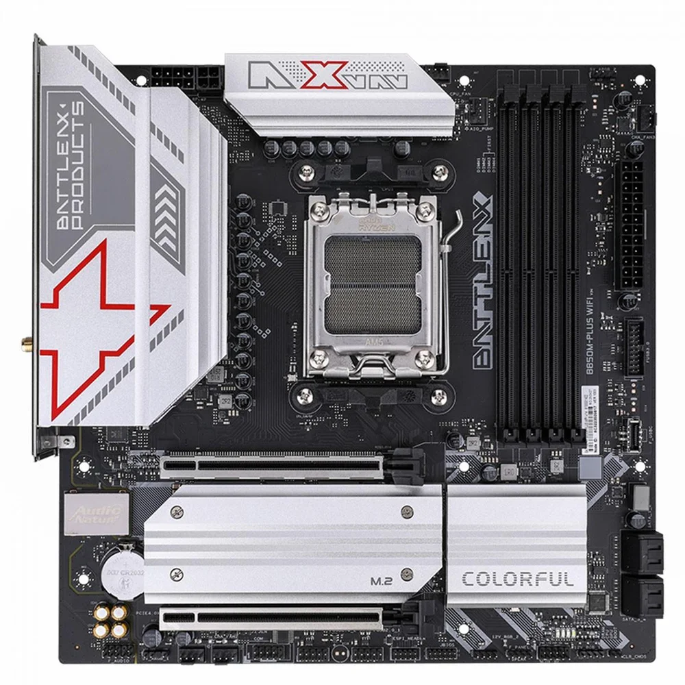 Placa Mãe Colorful Battle-ax B850m-plus Wifi V14, Chipset B850, Amd Am5, Matx, Ddr5