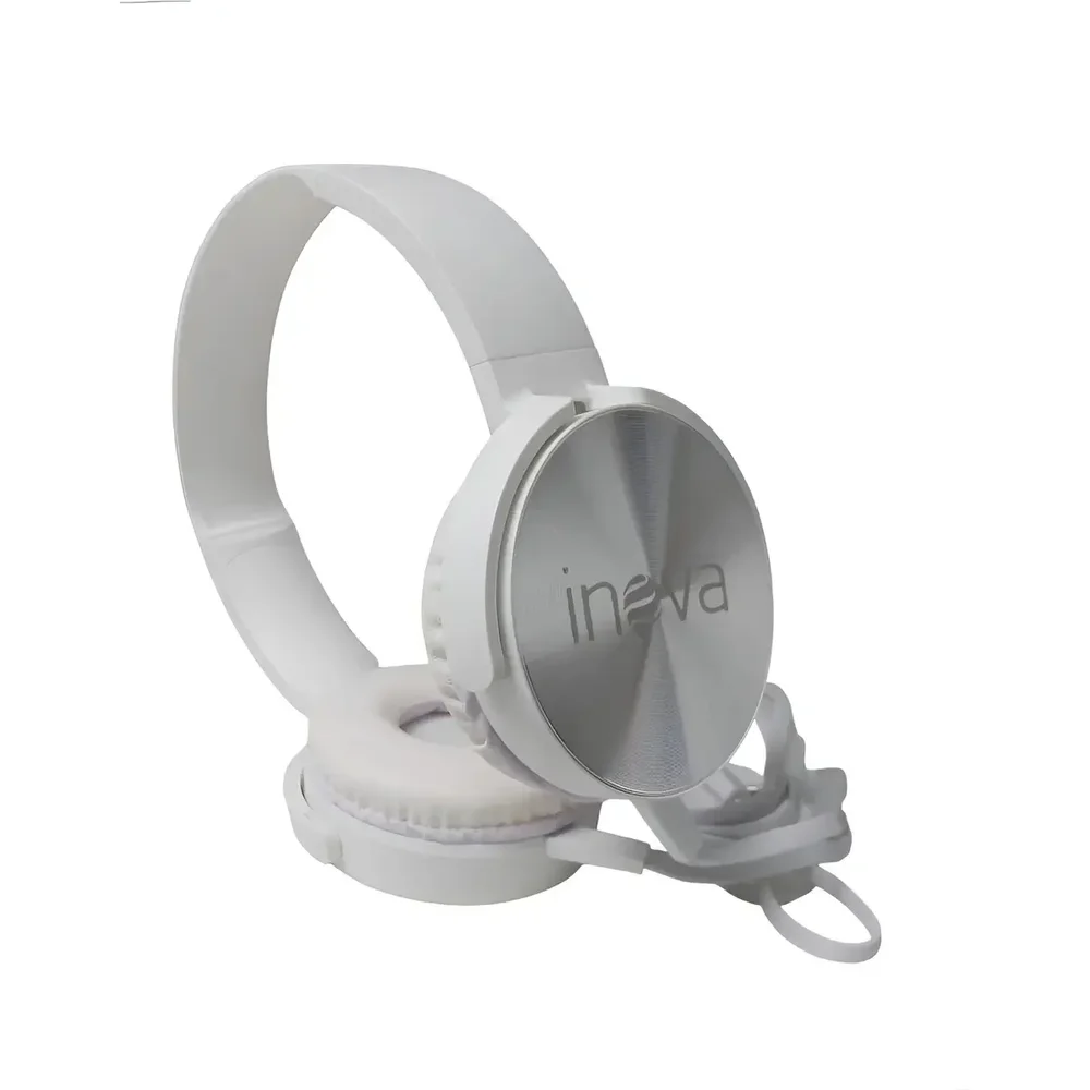 Headset Gamer Inova Fon-2059d Branco Com Microfone Para PC E Ps5