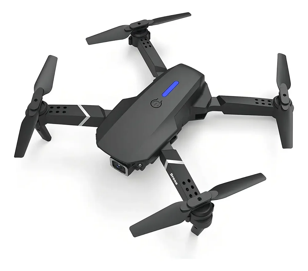 Drone E88 Pro Camera Dupla 4k 20 Minutos Com Bolsa De Viagem Preto