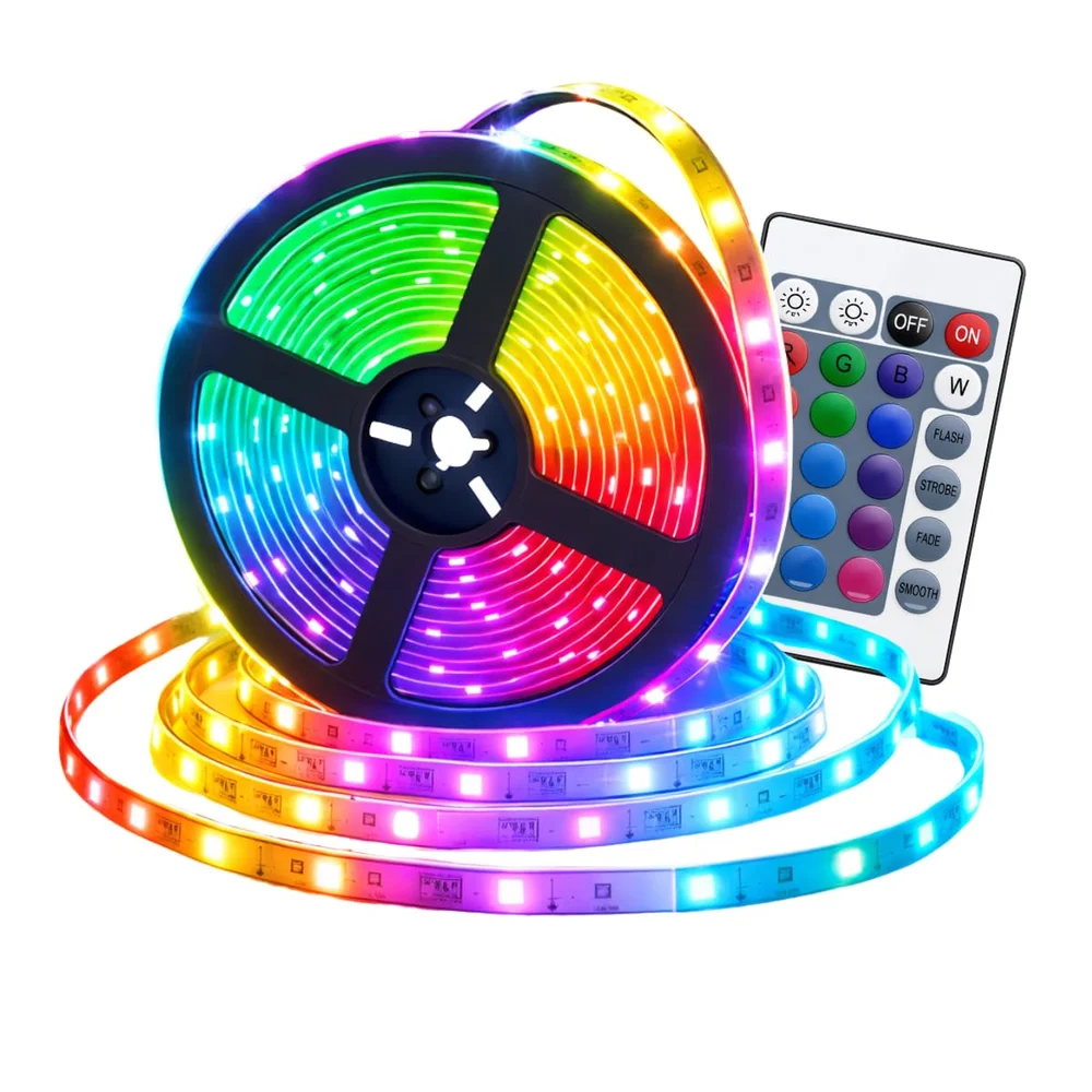 Fita LED 5050 RGB Controle Remoto 3m 5v Usb Para Tv PC