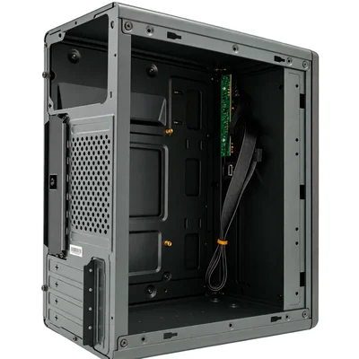 Gabinete Office Brazil PC Bpc-ls9, 2x Usb 2.0, Áudio Frontal, Preto - Micro Atx — foto 4