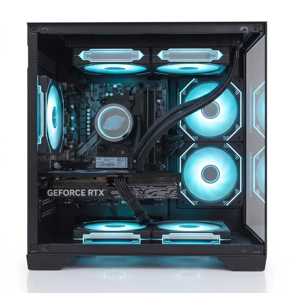 PC Gamer Aquário Preto Ryzen 7 5700x | RTX 5060 8GB | 32gb Ram | SSD Nvme 1TB | Water Cooler 240mm | Fonte 750w | Win 11 Pro - view 3