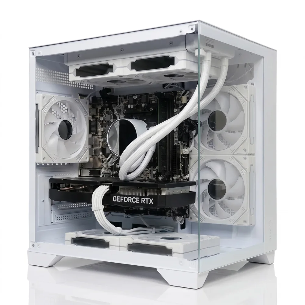 PC Gamer Aquário Branco Ryzen 7 5700x | RTX 5060 8GB | 32gb Ram | SSD Nvme 1TB | Water Cooler 240mm | Fonte 750w | Win 11 Pro - view 2