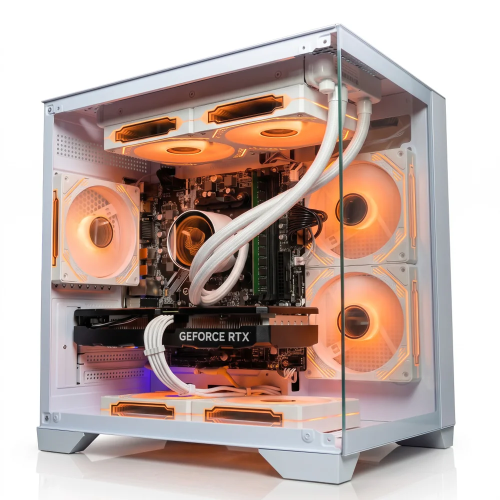PC Gamer Aquário Branco Ryzen 7 5700x | RTX 5060 8GB | 32gb Ram | SSD Nvme 1TB | Wi-fi | Water Cooler 240mm | Fonte 750w | Win 11 Pro - view 4