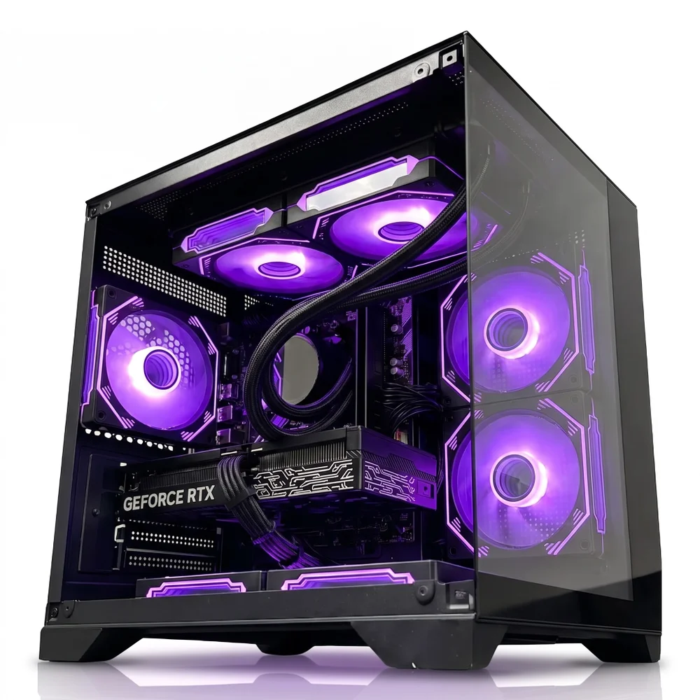 PC Gamer Aquário Preto Ryzen 7 5700x | RTX 5060 8GB | 32gb Ram | SSD Nvme 1TB | Wi-fi | Water Cooler 240mm | Fonte 750w | Win 11 Pro - view 4