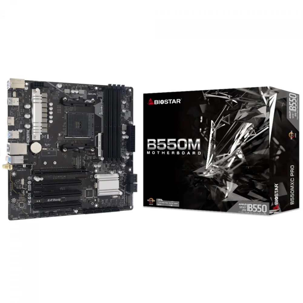 Placa Mãe Biostar B550mxc Pro, Chipset B550, Amd Am4