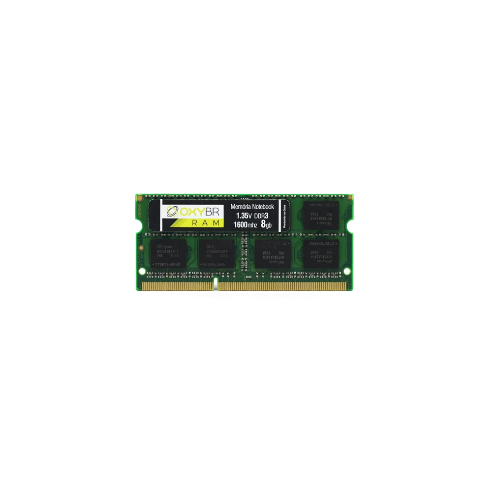 Memória Oxy, 8GB, 1600MHz, DDR3L, 1.35V, Para Notebook