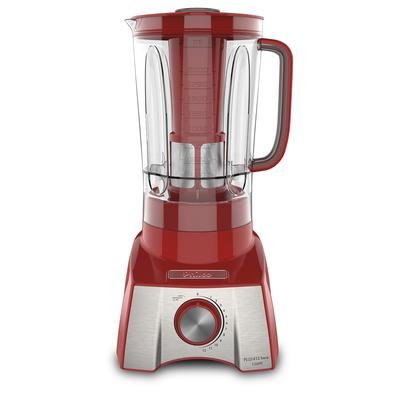 • 12 velocidades + Função Pulsar - autolimpeza• Conjunto de facas integradas ao copo que impede vazamentos,• Faca de 6 lâminas,• Potência de 1200W