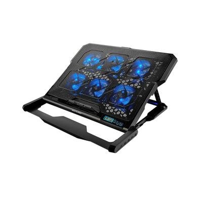 O Cooler para Notebook com 6 fans LED Azul Hexa Cooler - AC282 é um produto com alta potência, atingindo 1500 RPM, com 6 coolers de 7cm cada. Possu