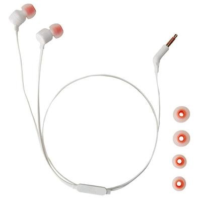 Fone De Ouvido JBL T110 In Ear, Branco | KaBuM!