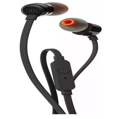 Fone De Ouvido JBL, T110 Blk, Com Microfone - Preto | KaBuM!