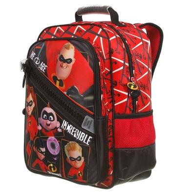 Peça em Polinylon 41 cm de altura Zíper frontal + bolso frontal 3 divisões Bolsos laterais em mesh com forro Ref: 37439Fabricante: DermiwilCor: Vermel