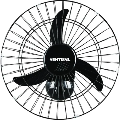 Ventilador De Parede Ventisol Premium, 50cm, 3 Pás, 200W, Bivolt, Preto