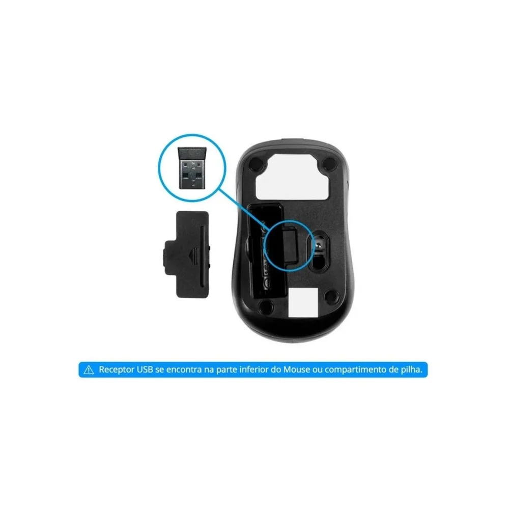 Imagem 4 de 5 do produto Kit Teclado E Mouse Multi Tc212, Multimídia, USB - Sem Fio