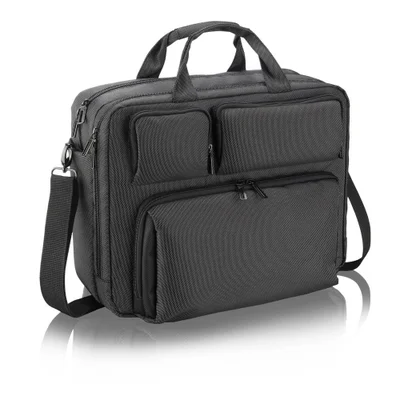 Mochila E Pasta Para Notebook Até 15 Polegadas, Multi, Preta - BO200