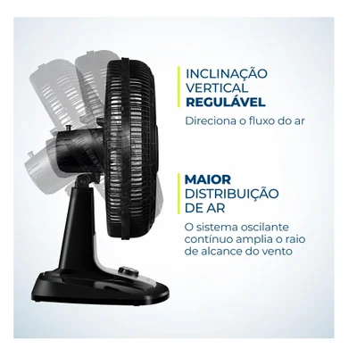 Ventilador De Mesa Mondial Turbo 127V KaBuM